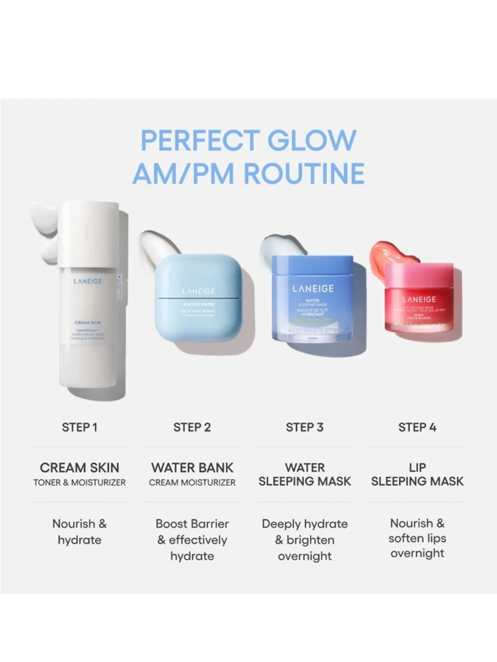 LANEIGE Cream Skin CeraPeptide Mist – light gray and navy text - Picture 9 of 10